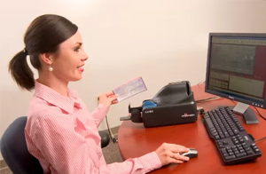 Using the remote checking deposit system