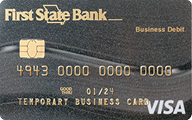 First State Bank business debit card