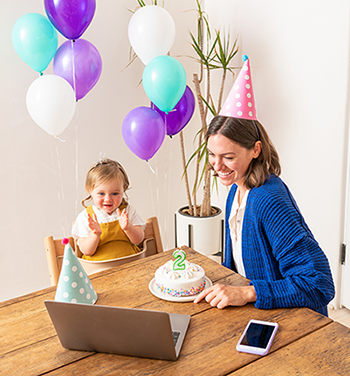 Birthday party using Zelle