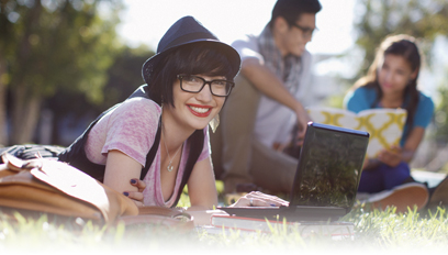 Woman using New Start Checking