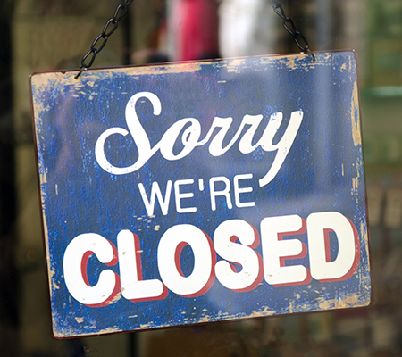 Sorry We're Closed Columbus Day