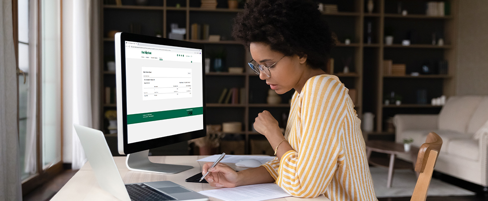 Business using First State Bank's Cash Management Services