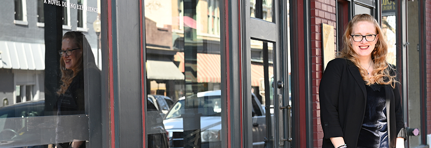 Jill Scott, banking canter manager in historic St. Charles, Missouri